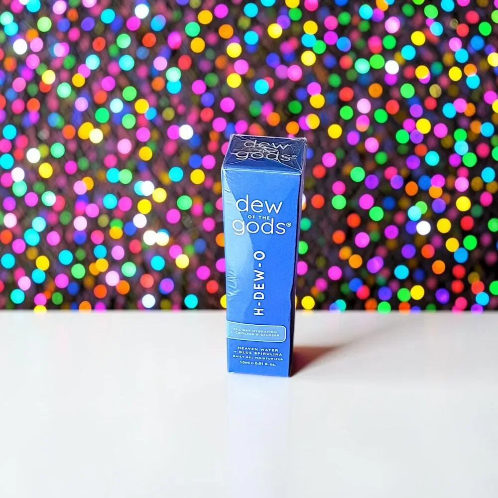 DEW OF THE GODS H-DEW-O Blue Spirulina Daily Gel Moisturizer 0.51 OZ NIB
